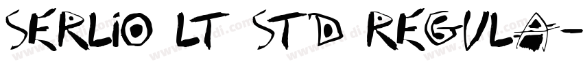 Serlio LT Std Regula字体转换